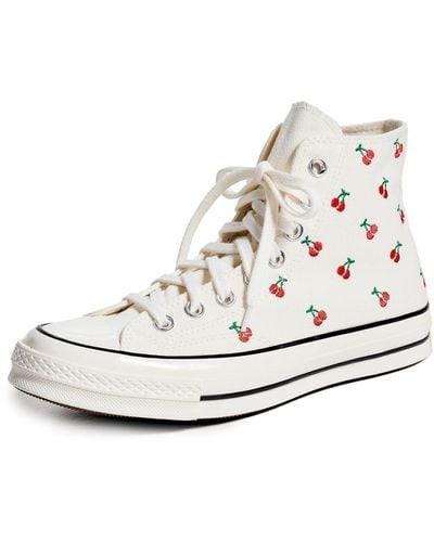 Converse Chuck 70 Cherries Sneakers M 6/ W 8 - White