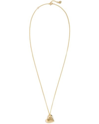 Gorjana Lou Heart Pendant Necklace - White