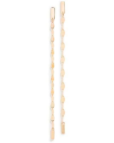 Lana Jewelry 14k Small Linear Mega Gloss Blake Dusters - White