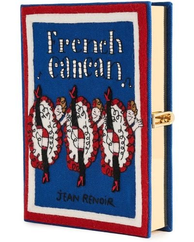Olympia Le-Tan French Cancan Book Clutch - Blue