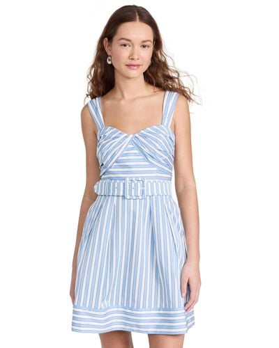 Rebecca Vallance Ava Strap Mini Dress - Blue