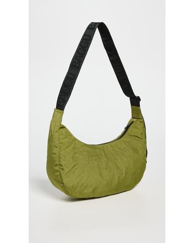 BAGGU Medium Nylon Crescent Bag - Green