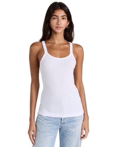 RE/DONE Ribbed Tank - White