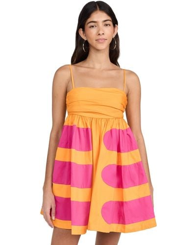 AMUR Aslin Colorblock Dress 1 - Pink