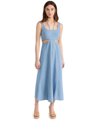 LNA Lorelei Chabray Dress - Blue