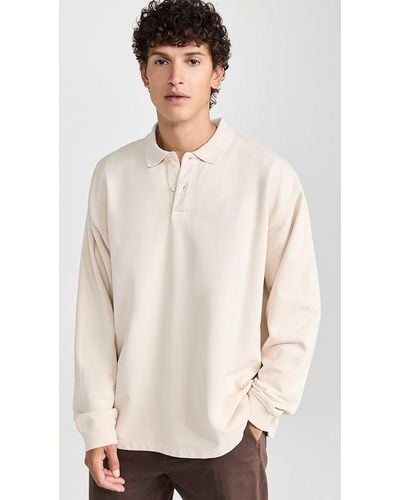 Obey Lowercase Pigment Polo Sweatshirt - White