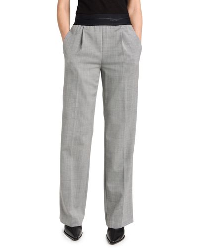 Helmut Lang Pull On Suit Pants - Gray