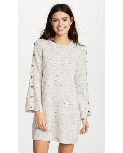 Madewell Donegal Button Sleeve Sweater Dress - Multicolour