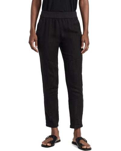 James Perse Patched Pull On Pants - Black