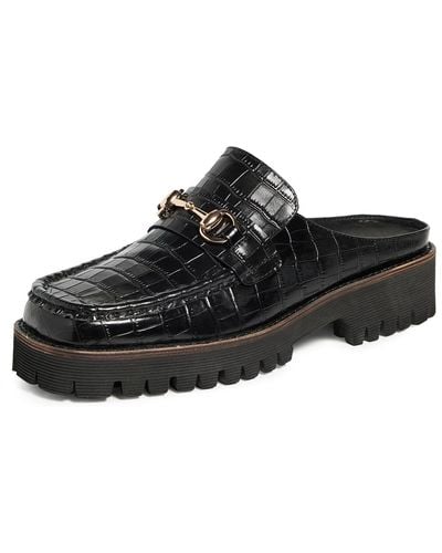 INTENTIONALLY ______ Kowloon Loafer Mules - Black
