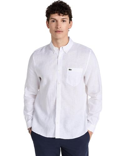 Lacoste oxford 2024 shirt sale