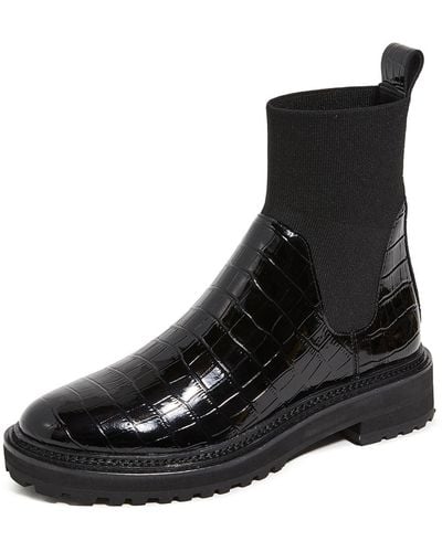 Loeffler Randall Bridget Chelsea Combat Boots - Black