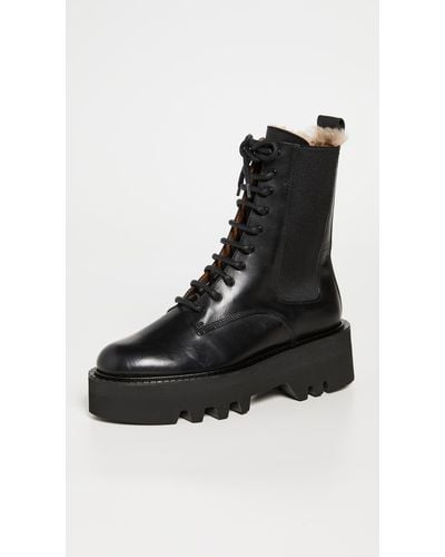 Atp Atelier Pesaro Combat Boots - Black