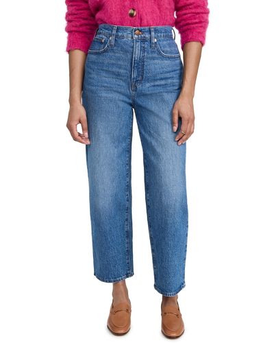 Madewell The Perfect Vintage Wide-leg Crop Jean In - Blue