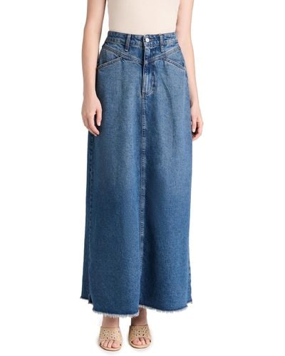 Free People Come As You Are Denim Skirt - Blue