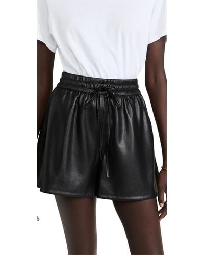 GOOD AMERICAN Better Than Leather Shorts - Black