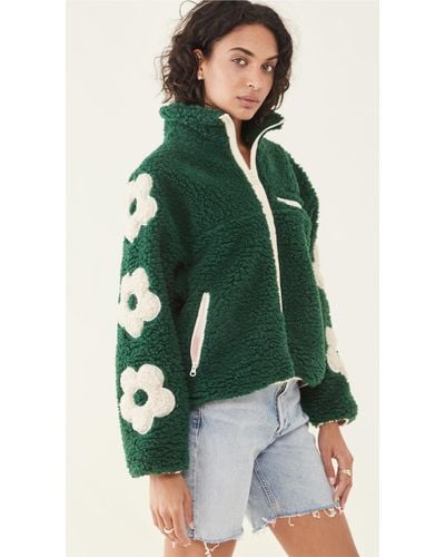 Sandy Liang Grass Fleece Jacket - Green