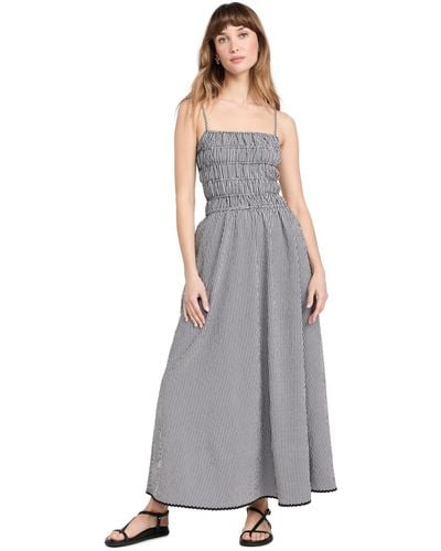 Solid & Striped Soid & Striped The Deta Dress Backout - Gray