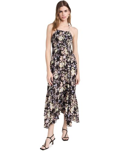 Free People Heat Wave Printed Maxi Dre - White