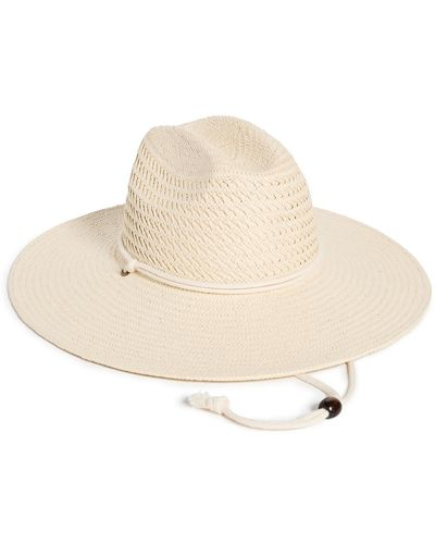 Hat Attack Packable Surfer Chinstrap Hat - White