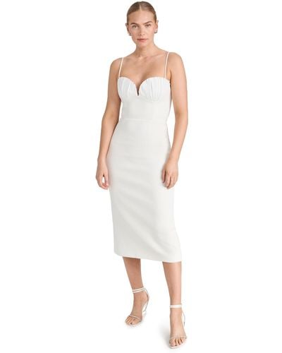 Rebecca Vallance Cora Midi Dress - White