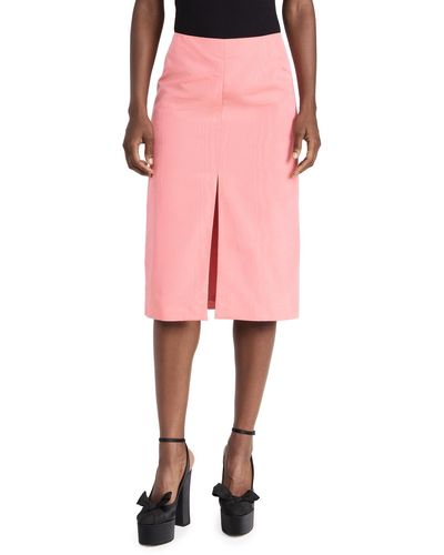 Bach Mai Front-slit Pencil Skirt - Pink
