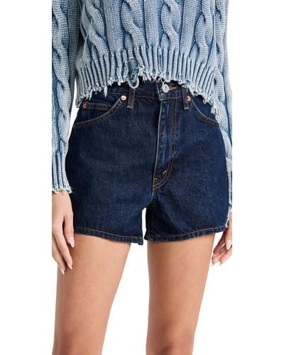 RE/DONE The Midi Shorts - Blue