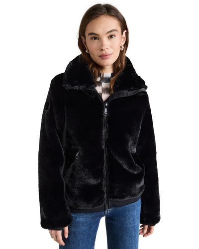 Sam. Black Faux Fur Denver Coat | Black | M