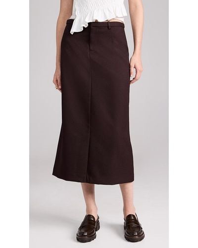 Sandy Liang Socks Skirt - Brown