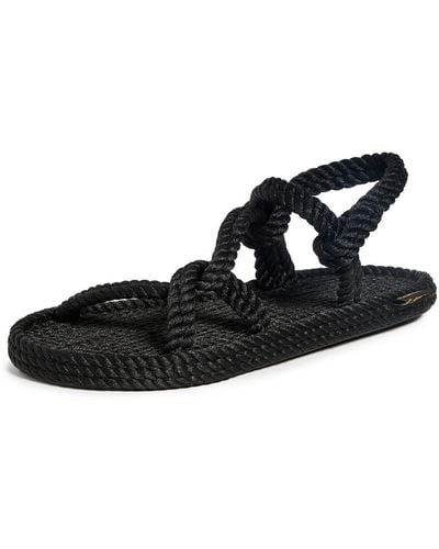 Bohonomad Mykonos Rope Sandals - Black