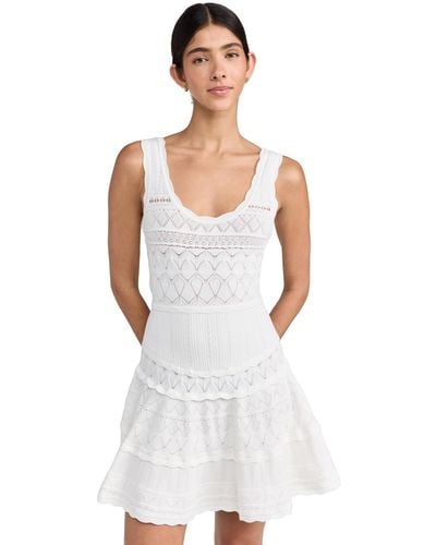 LoveShackFancy Ronelle Dress - White