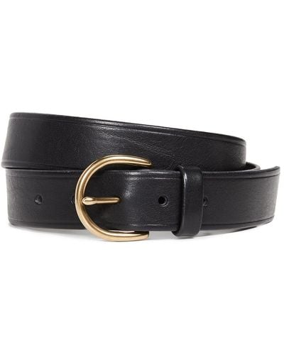 Madewell Medium Perfect Leather Belt - Black