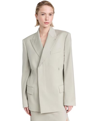 Helmut Lang Helut Lang Boxy Blazer And - Multicolour