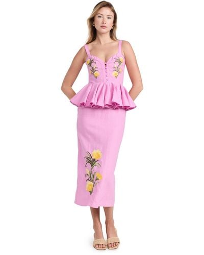 FANM MON Noemine Dress Pum - Pink