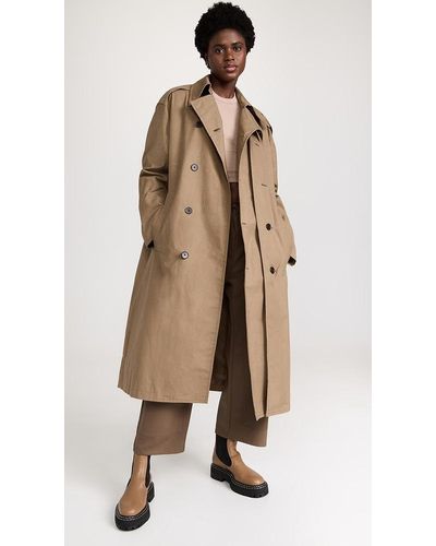 Commission Doubled Trench Coat - Natural