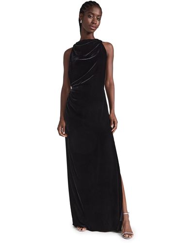 Proenza Schouler Velvet Backless Dress - Black