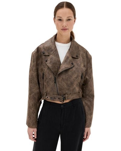 Lioness Ioness Staten Isand Jacket Chocoate - Brown