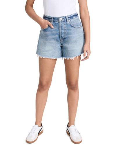 Citizens of Humanity Annabelle Long Shorts - Blue
