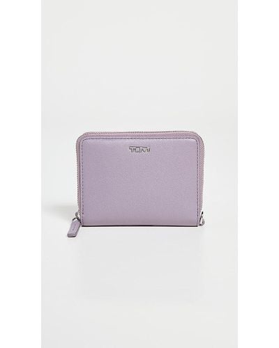 Tumi Tri-fold Zip-around Wallet - Purple