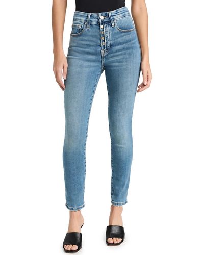 Good American Good Classic Crossover High Waist Jeans