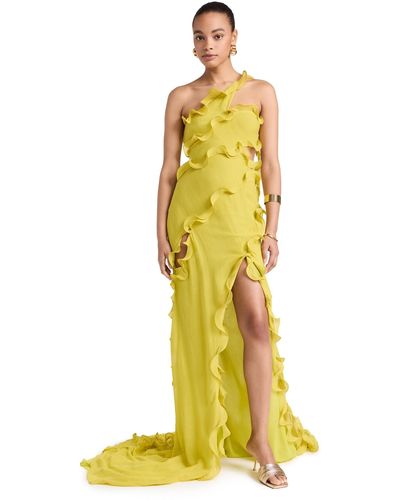 Cult Gaia Micola Gown - Yellow
