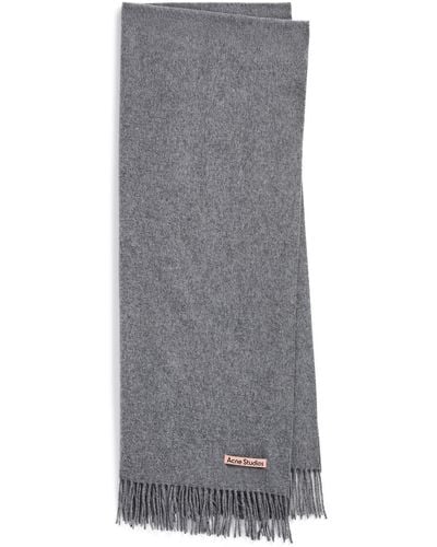 Acne Studios Canada New Wool Scarf - Grey