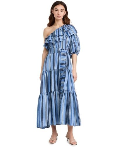 Lisa Marie Fernandez Arden Dress Maxi - Blue