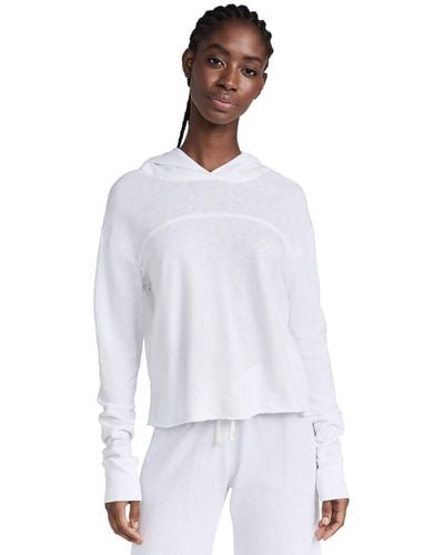 James Perse Hooded Sweat Top - White