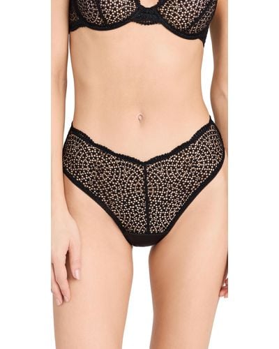 Hanky Panky Wrapped Around You Thong Panty Back - Black