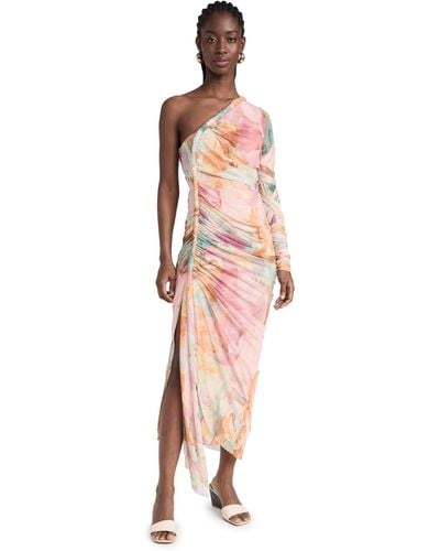 Andrea Iyamah Turi Mesh Dress - Multicolor