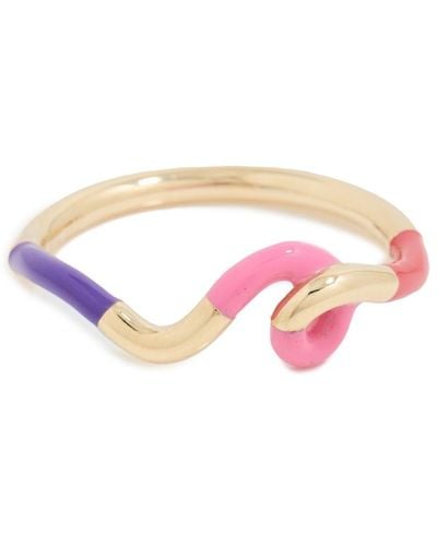 Bea Bongiasca Wow Mini Snake Ring - Pink