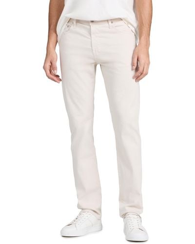AG Jeans Everett Slim Straight Jeans - White
