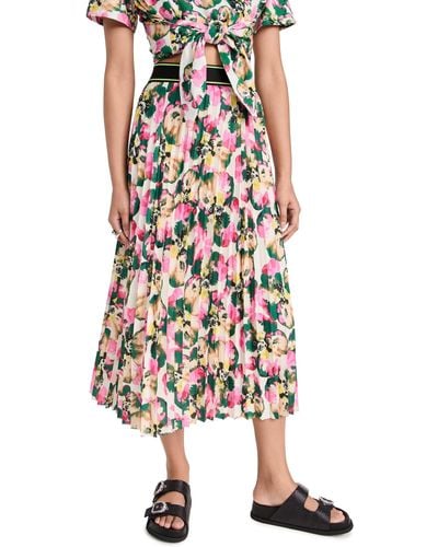 Le Superbe E Superbe Warho Fora Peated Skirt Warho Fora Vibrant - Multicolour
