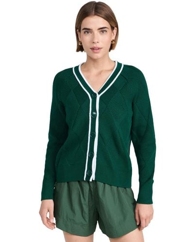 Varley Doret Relaxed Knit Cardigan Foret - Green
